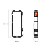Insta360 Cage Metal Protective Action Camera Rig for insta360 X4 Extend Mic Video Light VRIG model GA-01 compatible