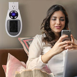 1pc, Upgraded Smart Wall Space Heater 500W / 800W Portable Electric Small Heater With Adjustable Thermostat And Timer, Overheating Protection, LED Display, Security Heater For Office Dorm (White-500W)