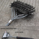 1PC Barbecue Brushes Tool with Long Handle mesh stainless brush BBQ Grill Cleaning Brush