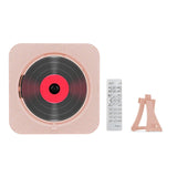 Portable Bluetooth Speaker Stereo Players LED Screen Wall Mountable CD Music Player with IR Remote Control FM Radio