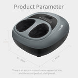Soft Smart Electric Foot Massager with Vibrator - Infrared Heating Therapy, Shiatsu Massage, and Air Pressure for Fatigue Relief.