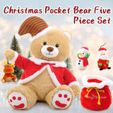 Santa Claus Snowman Elk Soft Plush Toys, 24"(Red Coat, Hat) MaLan Christmas Teddy Bear Stuffed Animal