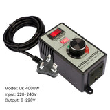 220V Angle Grinder Governor Controller 4000W Hand Drill Polishing hine Fan Stepless Speed Control Switch