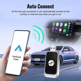 Wired To Wireless CarPlay Android/iOS 2 in 1 Smart Auto AI Box USB Dongle Mini Carplay Adapter for Toyota/Audi/