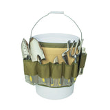 Garden Tool Storage Bag Belt Gardening Tools Bucket Organizer Hardware Tools Bag with Multi-Pocket Garden Supplies