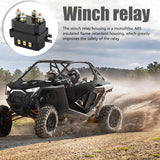 Auto Car Electromagnetic Solenoid Relay Contactor Winch Rocker Switch Thumb For ATV/UTV Universal 12V 250A
