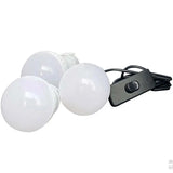 Portable Generator System - 3 Bulbs Lighting Kit & Mini Solar Panel for Outdoor Camping and Hiking Emergency Power