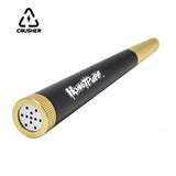 CRUSHER Metal Cone Herb Pipe with 5MM Activated Carbon Filter Removable Dry Burning Tobacco Pipes Smoking Accessories
