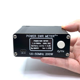 (Support PEP Mode) Mini QRP 150W 1.6-50MHz SWR HF Short Wave Standing Wave Meter SWR Power Meter FM/AM/CW/SSB