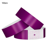 Waterproottendance Bracelets Fade-resistant 100pcs Waterproof Synthetic Paper Wristbands Events for Amusement