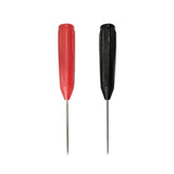 Universal 2mm Piercing Needles Tip 44.7x25mm Non-Destructive Multimeter Test One Red Black Stainless Steel Probes