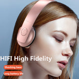 Wireless Bluetooth 5.0 Headphones HIFI Stereo Flexible Adjustment Earphone With Microphone For PC Mobile Phone