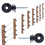 Electric Screw-in Fence Ring Wooden Post with Insulator Socket Tool,100PCS,B