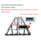 Integrated Digital Display Magnetic Grid LP02 High-Precision Instrument Woodworking Aluminum Straight-Angle Cutting