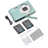 Andoer Digital Camera 48MP 1080P 2.4-inch IPS Screen 16X Zoom Auto Focus Self-Timer Anti-shaking with 2pcs Batteries Hand Strap