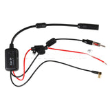 DAB/FM/AM 12V Active Gain FM Car Radio Antenna Signal Amplifier
