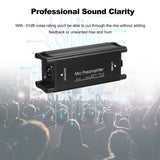 Mic Activator Ultra-Clean Gain Microphone Preamplifier Audio Booster for Studio orHome Recording Livestream Broadcast or Podcast