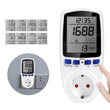 AC110V-250V Intelligent Bilg LCD Digital Power Metering EU UK AU US Plug Electricity Measuring Socket