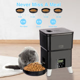3L Timing Smart Automatic Pet Feeder For Cats Button Intelligent Dry Food Dispenser Dog Bowl