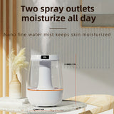1pc, 101.44oz Cool Mist Humidifier With Double Spray Head, Bedroom Night Light Humidifier, For Home Nursery Plant Humidifier
