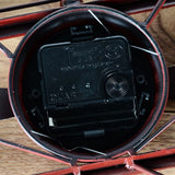 Creative European Retro Iron Aircraft Home Wall Decoration Electronic Clock