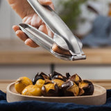 2in1 hine Kitchen Accessori Stainless Steel Chesut Cracker Opener Sheath Cutter Metal Nuts Clip Walnut Pliers Tool