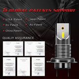 2pcs Aviation Aluminum H7 110W / Set Car CREE 5050 CSP LED Headlight Kit Canbus No Error Light 30000LM 6000K