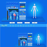 New Version Health with Test Report Quantum Magnetic Resonance Aesthetic Skin Body Analyzer Tester Equipment