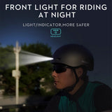 Smart Bike Adult 1080p@30fps Camera 8 Hours Video 1300mAh for E-Bike Helmet w/ Safety Lights and Shock Absorption