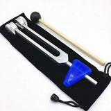 Multifunctional Aluminum Alloy Sound Healing Therapy Medical Healthy Care Test Tuning Fork C128HZ With Wood Hammer