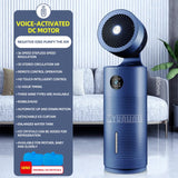 Household Tower Bladeless Air Purifier & Standing Humidifier Water Spray Fan with 50W Power