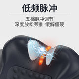 Cervical neck heating spine pulse massager acupressure cervical traction massage pillow