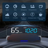 2024 New C7 Mounted HUD Head Up Display Car Beidou Satellite GPS Universal Speedometer Time Compass Auto Accessories