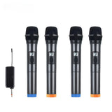 4 channel wireless microphone Karaoke Mic Fixed Frequency with Rechargeable Receiver Battery For Home Party Speaker Performance