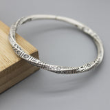 Men's And Women's Retro Totem Ethnic Style Silver Bracelet