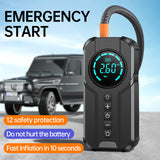 Car Emergency Jump Starter 5.0L Gas/3.0L s Auto 8400Mah Battery Peak Current 1000A with Air Compressor for SUV