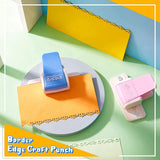 Fancy Border Hole 2 Pcs Floral Design Edge Cutters DIY Gift Punch For Scrapbook Die Cut Wedding Card Making