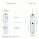 Wireless oral water portable and rechargeable home Vies irrigator, daily dental care, ideal gift