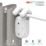 Smart Curtain Robot, Intelligent 3-in-1 Control App/Remote/voice control（Alexa Google Siri） For Roman Rod Track