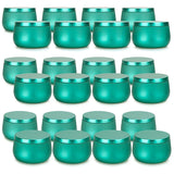 Tin 24 Piece, 8Oz, 3 Color Containers, Jars For Making, DIY Candle Can Set