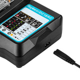 For DC18RC Battery with LED Display 14.4V 18V 6AH Bl1830 Bl1430 BL1860 BL1890 Tool Power Charger EU Plug