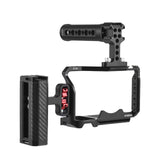 Andoer for Sony ZV-E1 Aluminum Alloy Camera Video Cage Kit with Cold Shoe Mounts Numerous 1/4" Threads