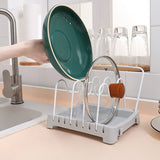 Pot Holder Lid Organizer Multifunctional Cookware Chopping Board