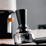 51mm 53mm 58mm Tampers Spring Loaded Ripple Base Aluminum Self Leveg Espresso Coffee Tamper Kit