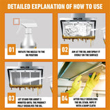 Powerful Heavy Cleaner Stain Remover Multipurpose Kitchen Grills Ovens Dirt Oil Cleaning Spray Foam Washing Tool