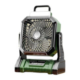 Camping with LED Lantern USB Rechargeable Oscillating 4 Gears Wind Speed Personal Fan for Outdoor Travel Hiking