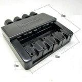 1 Set 4 String Bridge System Part for Headless Electric Bass Replacement