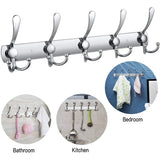 Hooks Wall-Mounted Hook Rack Bedroom Hanger Wall Mounted Racks For Coat Hat Towel Bathroom