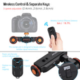 Andoer L4 PRO/ L5i Remote Control Mini Skater Motorized Video Dolly Track Sliderfor Canon Nikon Sony DSLR Camera