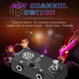 Pedals ABY Box Line Selector AB Switch Mini Guitar Effect Pedal Bidirectional Transmission Metal Casing Anti-slip